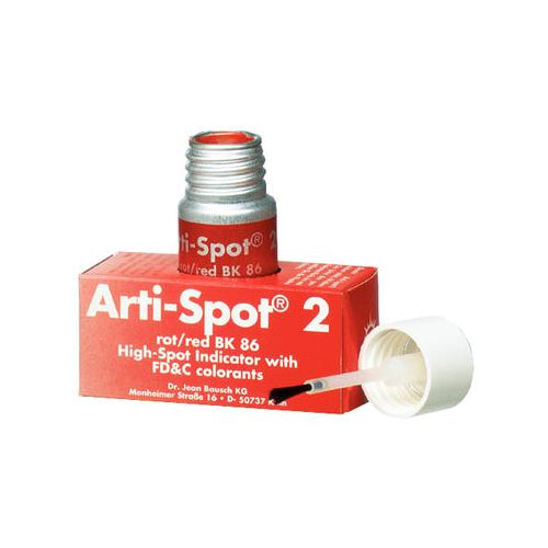 Bausch BK86 Arti-Spot 2 High Spot Indicator For Porcelain Ceramics Red 15 mL Bausch BK86 Arti-Spot 2 High Spot Indicator For Porcelain Ceramics Red 15 mL